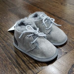Grey Fur Lined Booties